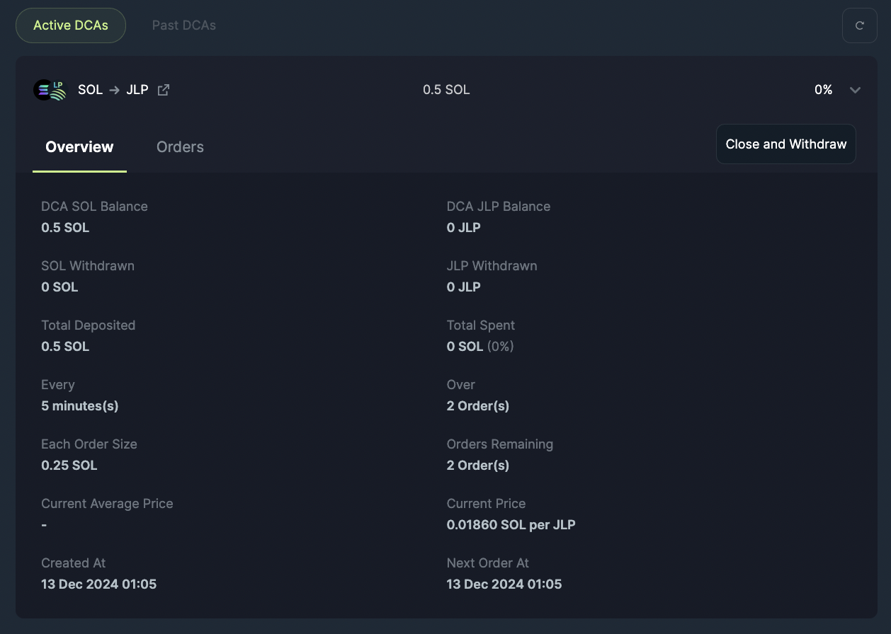 Recurring Order Active